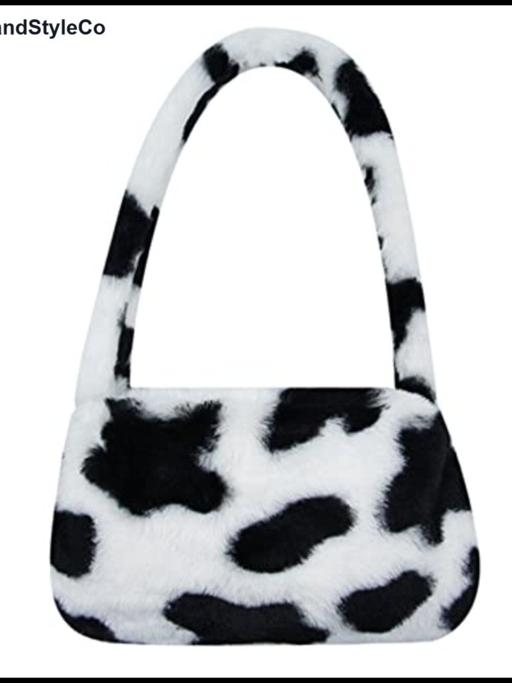 Faux Fur Fuzzy Mini Shoulder Clutch Purse Cute Underarm Tote Handbag